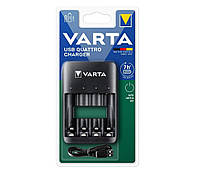 VARTA Зарядное устройство Value USB Quattro Charger pro, для АА/ААА аккумуляторов E-vce - Знак Качества
