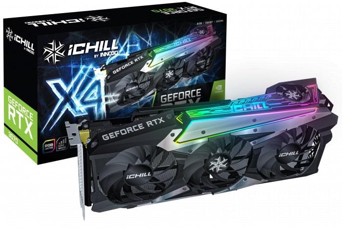 Inno3d Видеокарта GeForce RTX3070 8Gb GDDR6 iChill X4 LHR E-vce - Знак Качества - фото 7 - id-p2004875527