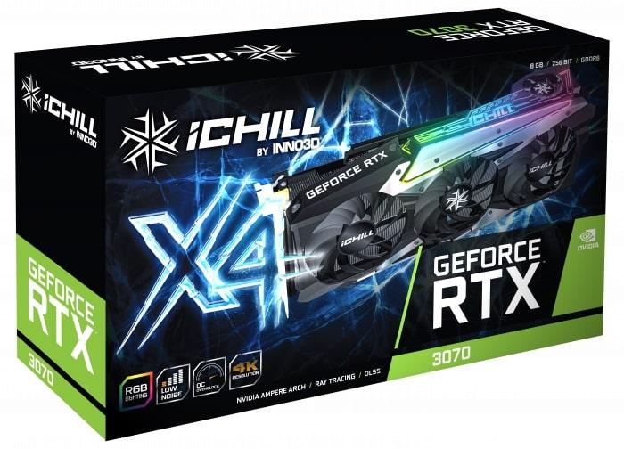 Inno3d Видеокарта GeForce RTX3070 8Gb GDDR6 iChill X4 LHR E-vce - Знак Качества - фото 8 - id-p2004875527