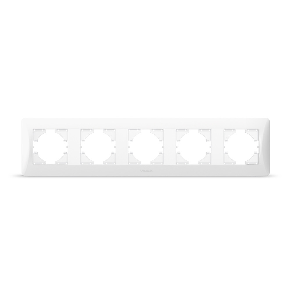 Рамка біла на 5 місць горизонтальна BINERA