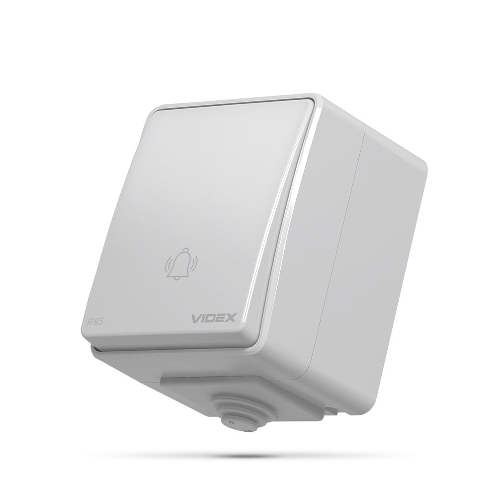 IP65 Кнопка дзвінка сіра  BINERA