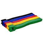 Стяжка Т-замок (хомут-липучка) різнокольорові 12х150мм нейлон-ткань (100шт.) [VLCR-5Color] TACTIX