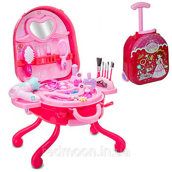 Ігровий набір у валізці для дівчаток 2в1, Fashion Girl, на 31 предмет / Дитячий набір салон краси