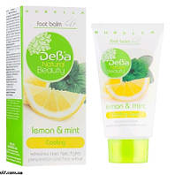 Бальзам для ног DeBa Natural Beauty освежающий лимон и мята 75мл