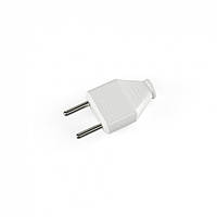 Вилка мережева б/з, біла, 6А  STANDARD