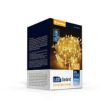 Світлодіодна гірлянда СolorWay LED 200 20м (8 функцій) теплий колір 220V (CW-G-200L20V)