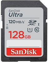 SanDisk Карта памяти SD 128GB C10 UHS-I R140MB/s Ultra E-vce - Знак Качества