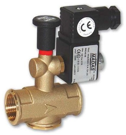Електромагнітний клапан MAMAS M16/RMO N.A. DN25 (500mbar, 82x122, 230 В)