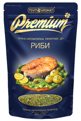 Приправа Premium до риби Без Солі, 45г Тм ЦветАромат