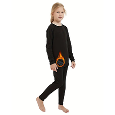 Термобілизна дитяча на флісі BioActive (30-40 р) +Подарунок Термошкарпетки дитячі / Зимова термобілизна для підлітка, фото 3