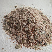 Микс семян для салата 1 кг ядра семян подсолнечника, тыквы, льна и кунжута. Код/Артикул 72