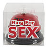 Дзвінок настільний "RING FOR SEX" бордовий, фото 3