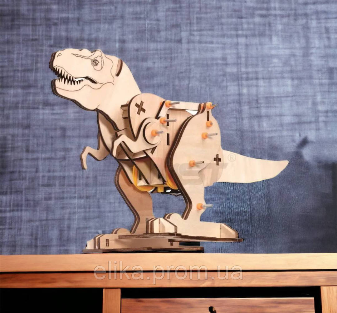 Механічний 3D пазл-головоломка Динозавр Tyrannosaurus DIY Пазл-Головоломка
