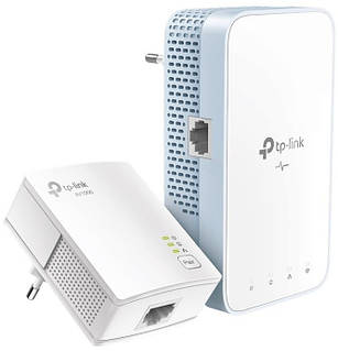 Комплект Адаптерiв Powerline TP-LINK TL-WPA7517KIT (TL-WPA7517 +  TL-PA7017) AC1200, AV1000, 1xGE MESH E-vce - Знак Якості