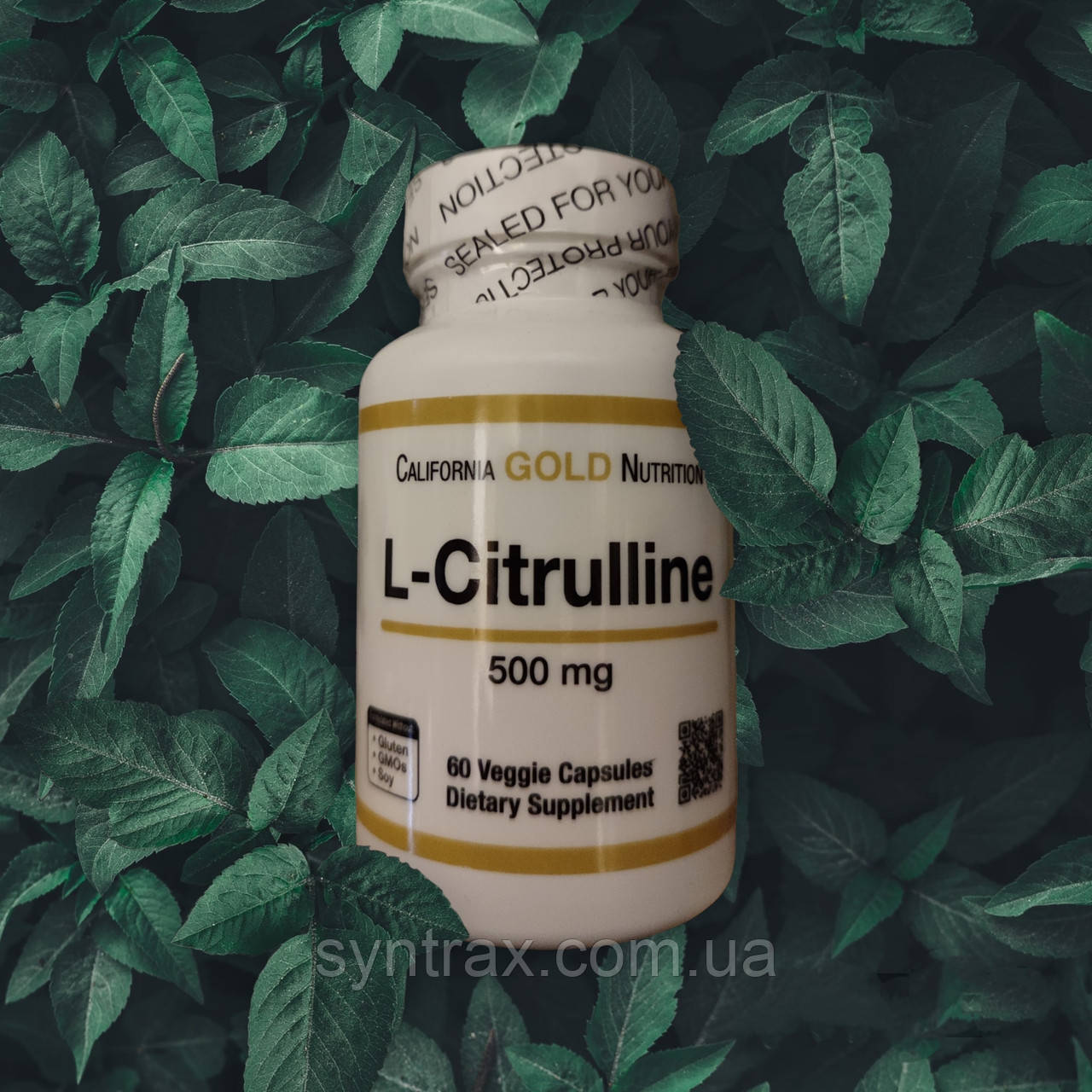 California Gold Nutrition L-Citrulline 60 veg caps 500 mg, цитрулін Каліфорнія голд нутришн