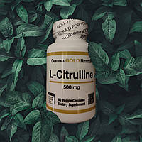 California Gold Nutrition L-Citrulline 60 veg caps 500 mg, цитрулін Каліфорнія голд нутришн