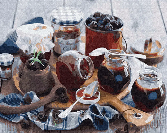 Рукітвор Картина за номерами (BK-GX21129) Ожинове варення, 40 х 50 см,, фото 1