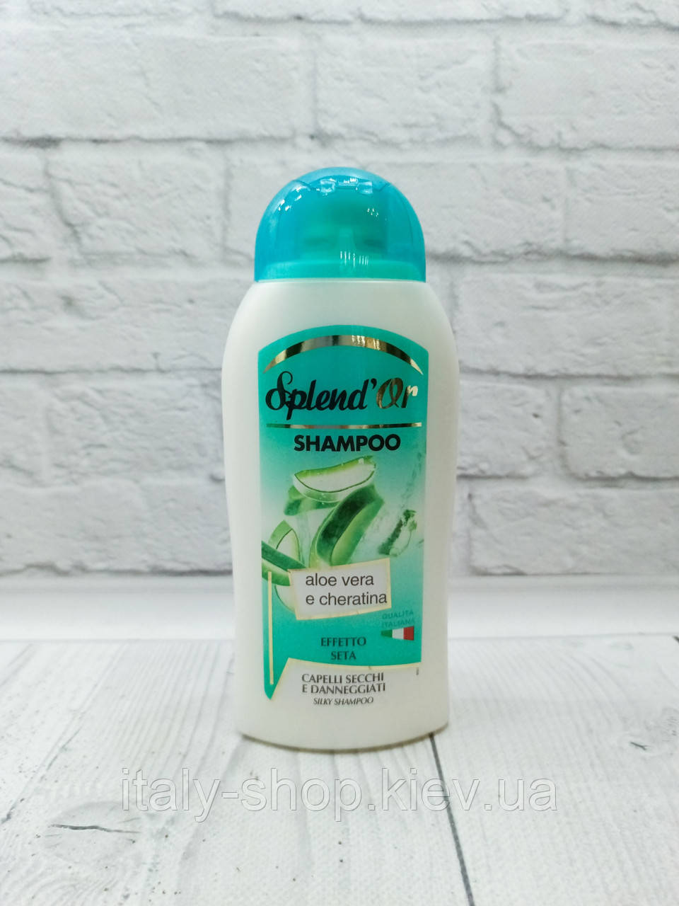 Шампунь Splend´Or Aloe vera e cheratina, для сухого пошкодженого волосся 300 мл, Італія, фото 1