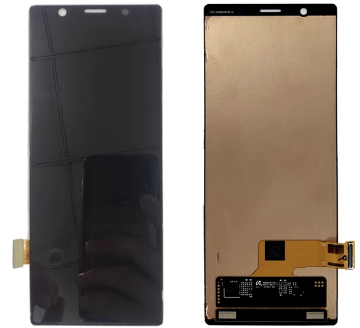 Дисплей (екран) для Sony J9210 Xperia 5 + touchscreen, чорний, OLED, оригінал (54) переклеєне скло
