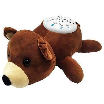 Нічник м'який із проєктором JD-9907 світло, звук (Ведмежатко)