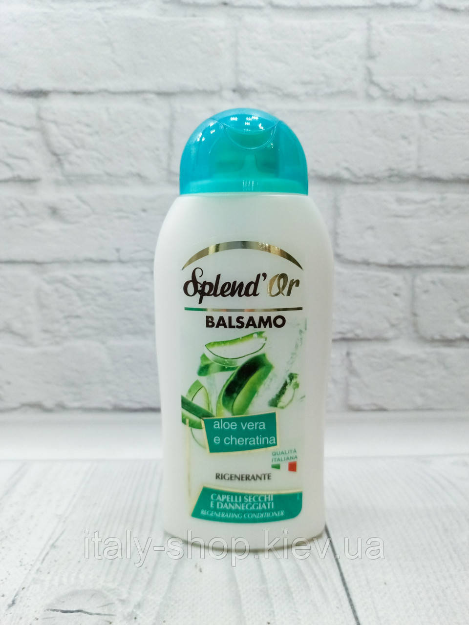 Бальзам Splend'Or Aloe e cheratina для сухого пошкодженого волосся, 300 мл, Італія, фото 1