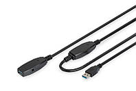 Digitus Удлинитель USB 3.0 Active Cable, A/M-A/F, 10 m E-vce - Знак Качества