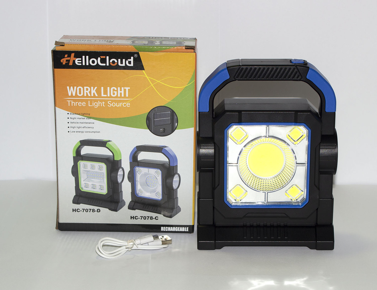 Ліхтар ручний на сонячній панелі HC-7078-A Hello Cloud, фото 1