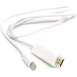 Відео-кабель PowerPlant CA912131 HDMI (тато)  -  miniDisplayPort (тато), 1m White