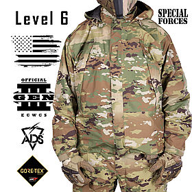 Куртка ECWCS Gen III Level 6,  Розмір: L/L, Колір: OCP Scorpion, Gore-Tex Paclite Special Operations