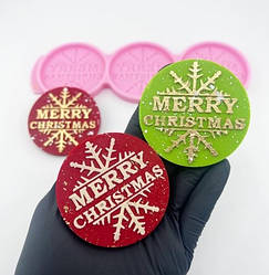 Молд кондитерський силіконовий для мастики, ізомальту та шоколаду Merry Christmas
