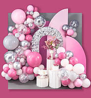 Арка из шаров "Pink Party", набор - 90 шт., Италия