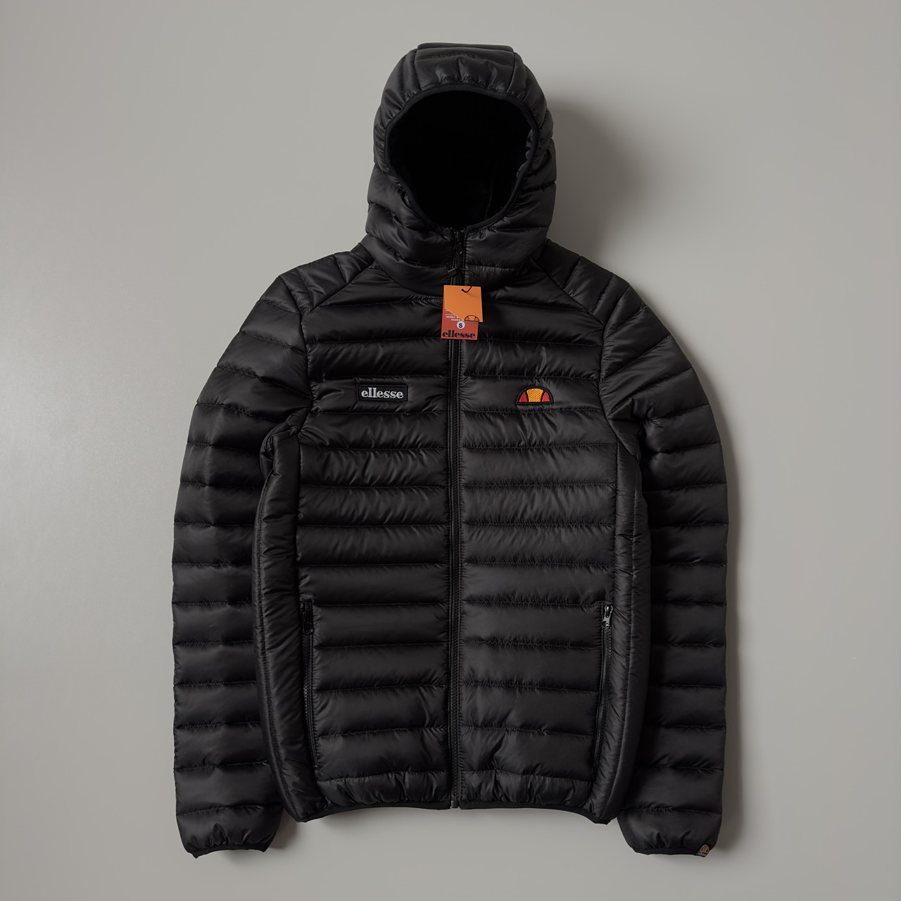 Куртка чоловіча ellesse демісезонна весняна осіння до 0°C чорна вітрівка еліс осінь весна утеплена