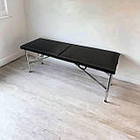 Стартовий набір «beauty» чорний: косметологічна кушетка, етажерка, стілець для майстра, масажу, фото 2