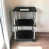 Стартовий набір «beauty» чорний: косметологічна кушетка, етажерка, стілець для майстра, масажу, фото 4