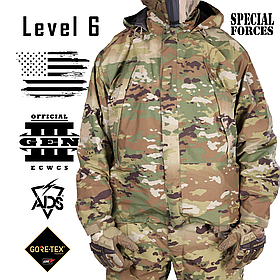 Куртка ECWCS Gen III Level 6, Розмір: M/L, Колір: OCP Scorpion, Gore-Tex Paclite Special Operations