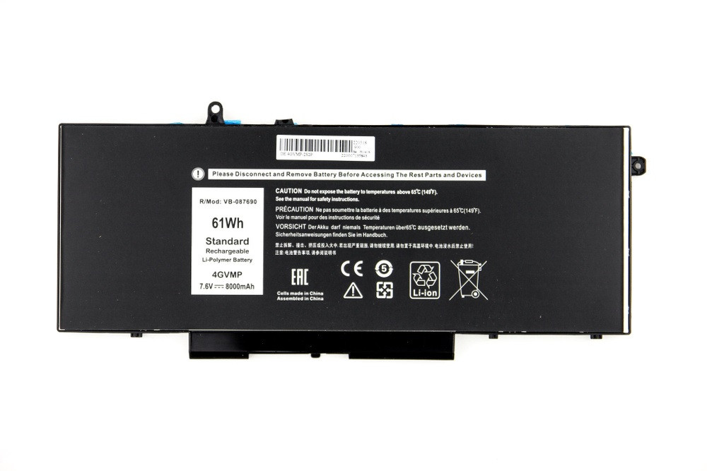 Батарея для ноутбука Dell Latitude 5400 E5400 E5500 Inspiron 7590 7591 7791 2-in-1 (4GVMP) 7,6V #, фото 1