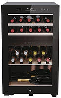 Haier Холодильник для вина, 82x49.7х58.5, холод.отд.-106л, зон - 2, бут-42, ST, дисплей, черный E-vce - Знак