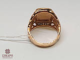 Золотий Перстень зі вставкою цирконій, фото 3