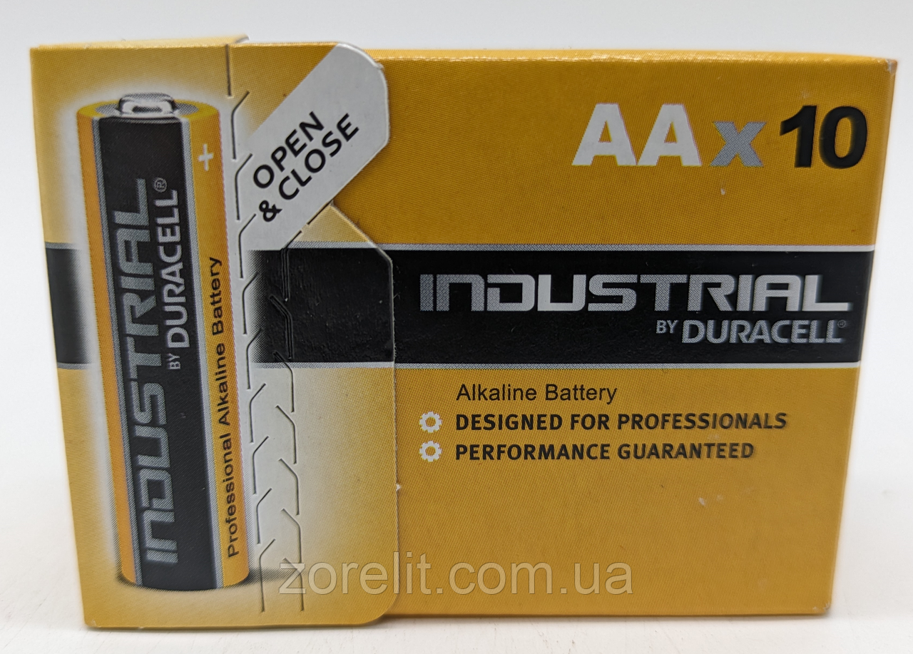 Батарейка Duracell LR06 AA INDUSTRIAL лужна, блістер 10 шт, фото 1
