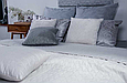 Покривало на ліжко велюрове стьобане 220х240, сіре покривало євро розміру якісне двоспальне Сірий, фото 4