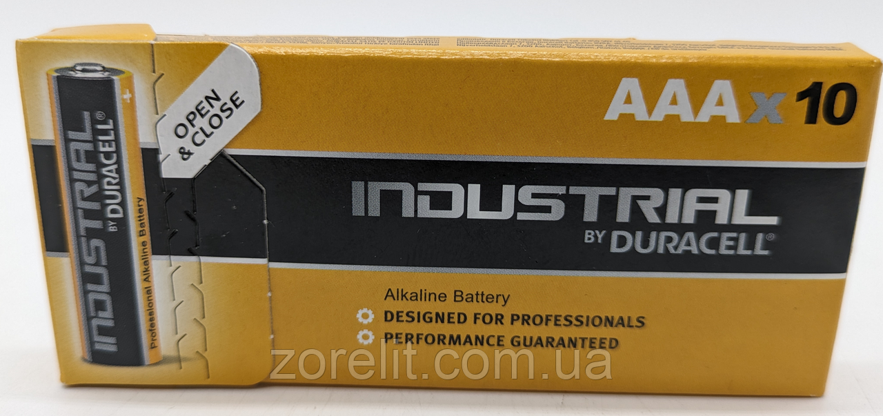Батарейка Duracell Indastrial AAA LR03 (блістер10шт) цена за один блистер
