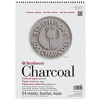 Професійний папір для вугілля і пастелі — Strathmore Charcoal Pad, серія 500, 24 аркуші, 23x31 см, 95 г/м2