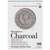 Профессиональная бумага для угля и пастели - Strathmore Charcoal Pad, серия 500, 24 листа, 23x31 см, 95 г/м2