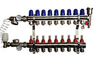 Коллектор для теплого пола на 9 контуров KOER (Чехия)