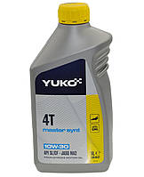 Масло для 4-х тактних двигунів YUKO MASTER SYNT 4T SAE 10W-30 1л полусинтетика