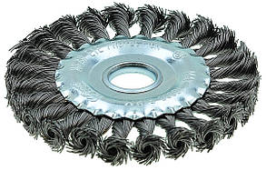 Щітка дискова 125MMx22.2MM плетений дріт Werk - 1 шт