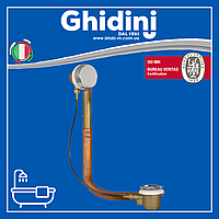 Сифон латунний для ванни з автокришкою Ø40 Ghidini 771C