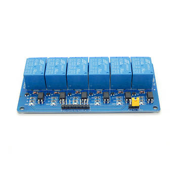Реле для Arduino з 6 каналами та сигналом керування 5 В