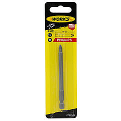 Біта - PH2x90мм 1шт блістер (WORK'S)