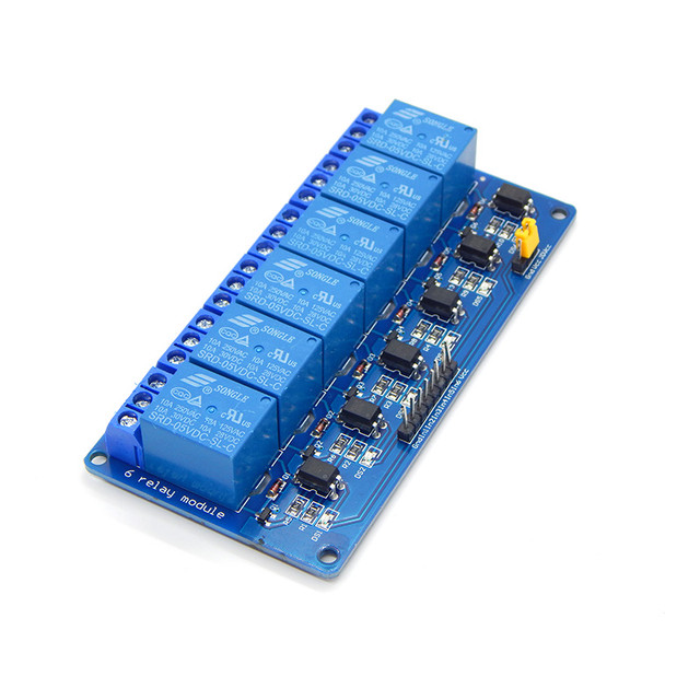 Реле Arduino 6 канальне сигнал керування 5 В 